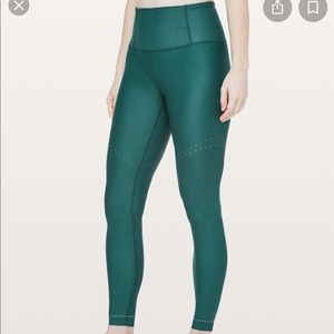 Green Zoned In Lululemon Tight 27”. Worn once